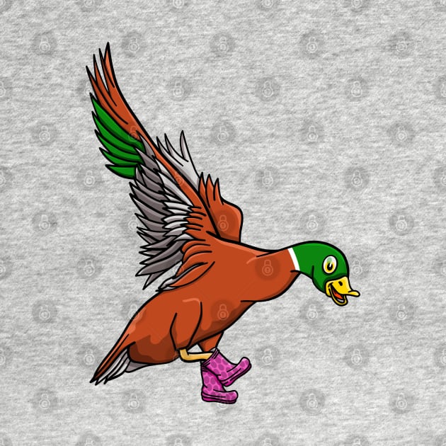 Duck Wearing boots by mailboxdisco